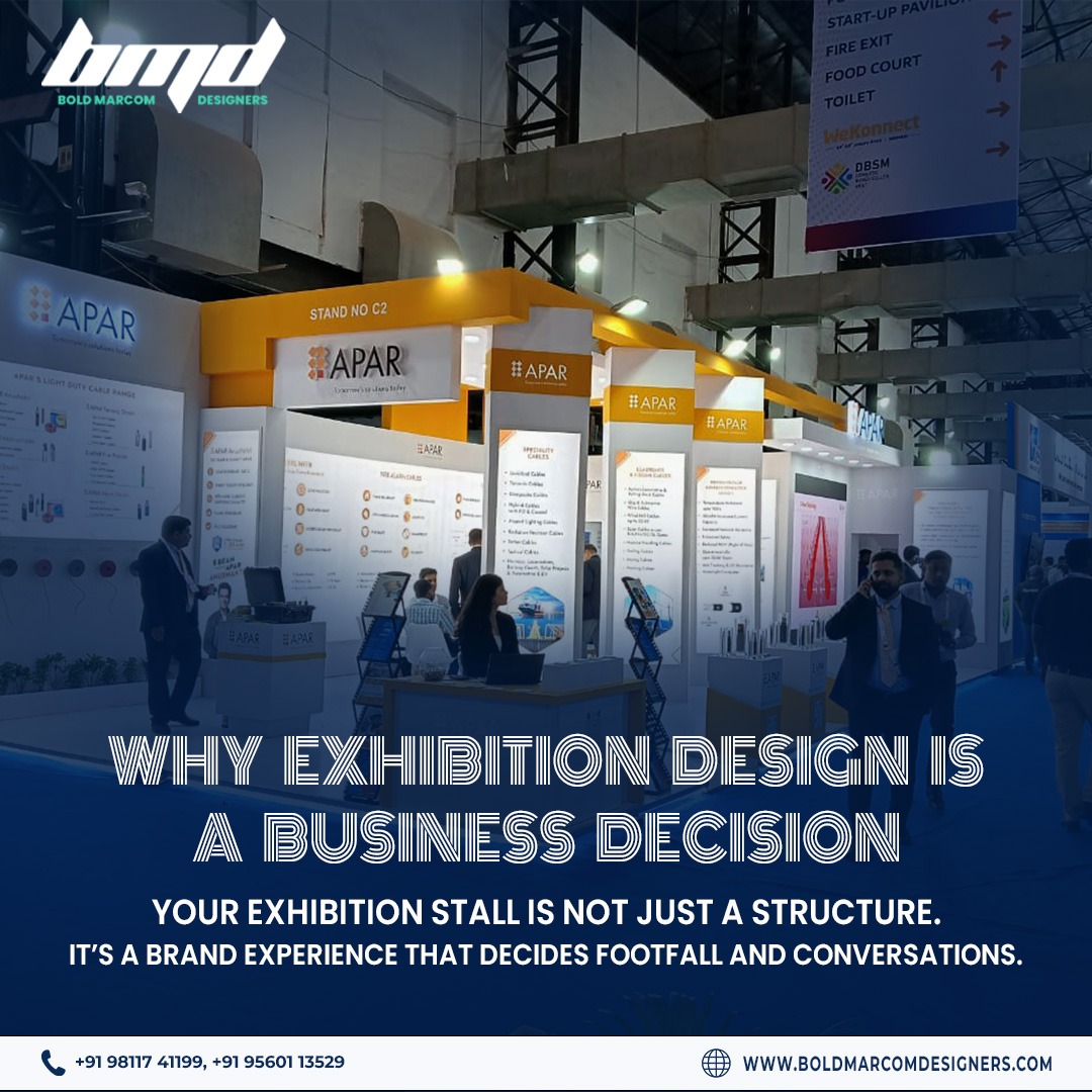 Instagram post of corporate event attendees interacting with brand displays